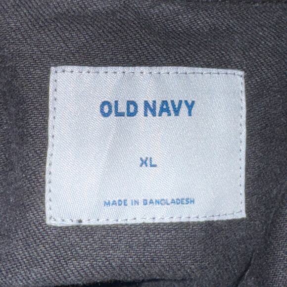 Old Navy Cropped Denim Jacket Women's Size XL Black Jack Button Front Pockets - Picture 7 of 8